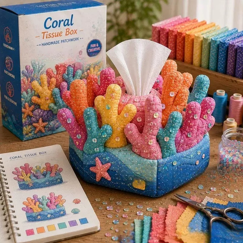 🌟 Crafty Critters DIY Tissue Box Kit – Fun Animal & Ocean Friends! 🌟