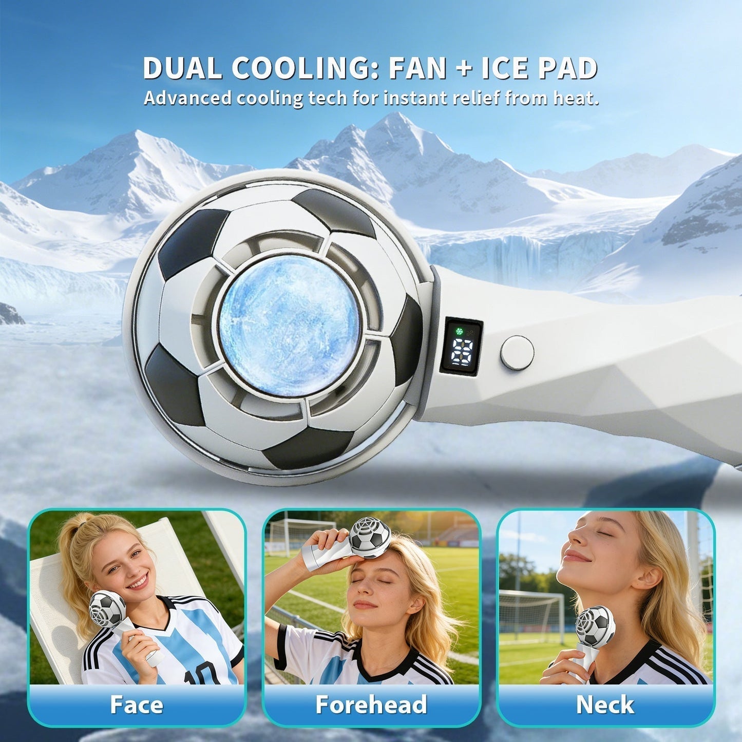 The Ultimate World Cup Style Portable Fan – Made for Your Summer Life