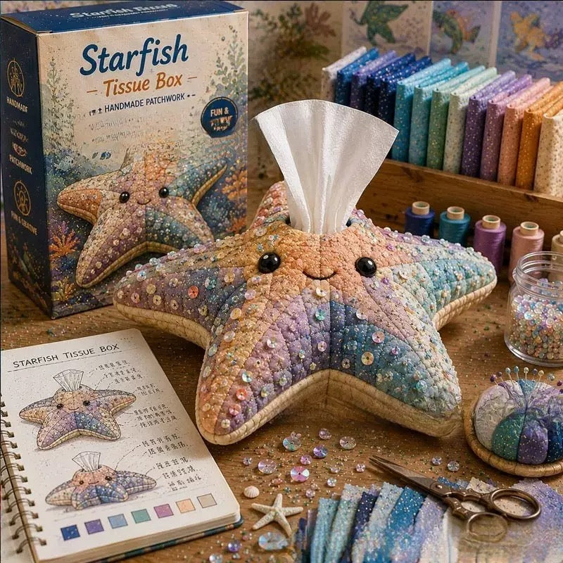 🌟 Crafty Critters DIY Tissue Box Kit – Fun Animal & Ocean Friends! 🌟