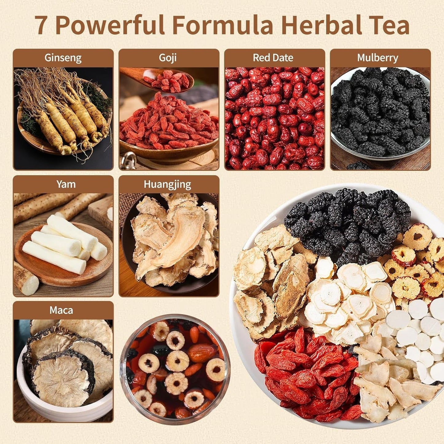 🔥Ginseng Six Treasure Tea